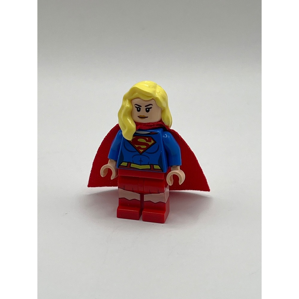 LEGO Supergirl Minifigure sh0157 DC Super Heroes Blue Suit Red Cape